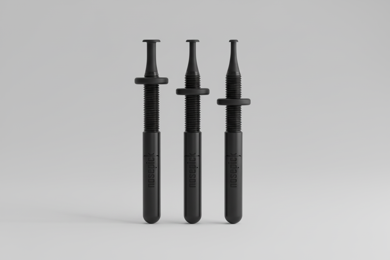 Nosepick 3 sizes w stoppers 4.5 aspect ratio